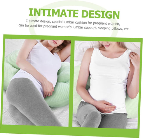 Levemolo U-Shaped Pregnancy Pillow Lumbar Support Multi-Functional Maternity Waist Pad for Side Sleeping Comfortable