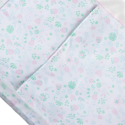 18" 3+ JC Toys - Berenguer Boutique | Travel Folding Crib - Playpen with Accessories | Pink Floral Collection |