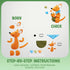 12 LOUFOR Air Dry Clay Kits - Modeling Clay for Kids, Ultra Light & Soft, Safe & Non-Toxic, Boxes DIY Model Magic Clay