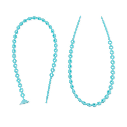 Bumkins Pacifier Clip Feeding Supplies for Baby Girl or Boy, Safe Platinum Silicone Toy Straps for Teether, Blue