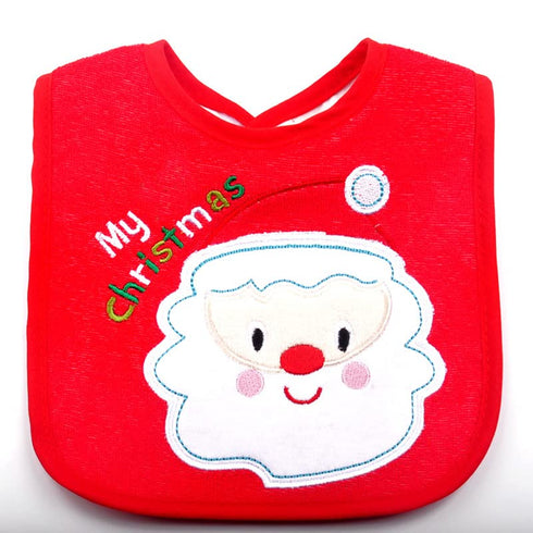 Christmas Baby Bibs 4pcs, First Xmas Baby Gift, for Babies Newborns and Toddler