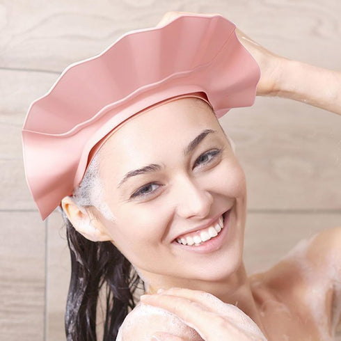 Generic Baby Shower Cap - Soft Bathing Hat, Adjustable Hair Washing Shield, Kids Water Visor | Shampoo Eye Protector