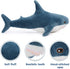 MorisMos 40 Inch Giant Shark Stuffed Animal Plush Toy, Soft Shark Hugging Pillow for Kids