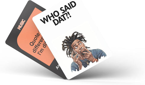 Who Said Dat Game: Urban Quotes with 100 Cards Showcasing Black Culture for Engaging Party Fun