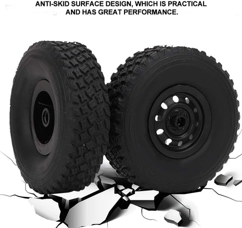4PCS Rubber Wheel Tyres for RC Car, Antiwear, Fits WPL C-34 1/16 4WD Military Truck