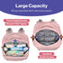 BabbleRoo Pink Diaper Bag Backpack, Travel Backpack with Changing Pad, Pacifier Case & Stroller Straps, Multifunction,
