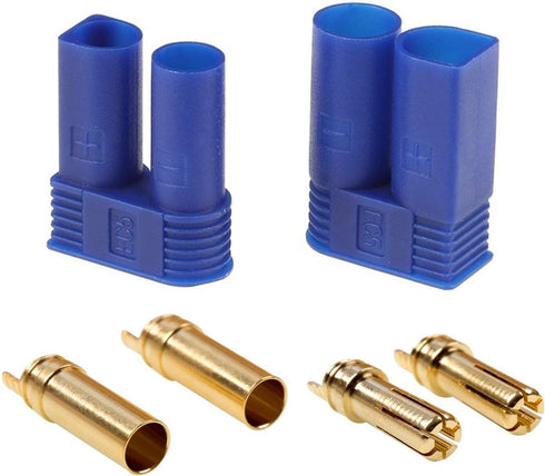 5 Pairs EC5 Banana Plug Connectors - EC5 Male Female 5mm Gold Bullet Plugs for RC ESC LIPO Battery