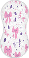 YETTASBIN Cute Bows Ribbons Muslin Baby Burp Cloth, Super Soft Absorbent Cotton Burp