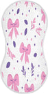 YETTASBIN Cute Bows Ribbons Muslin Baby Burp Cloth, Super Soft Absorbent Cotton Burp