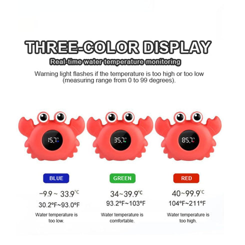 HEVOY Baby Bath Thermometer, Digital Tube Floating Thermometer, Temp Warning Water Temperature Thermometer, Cute