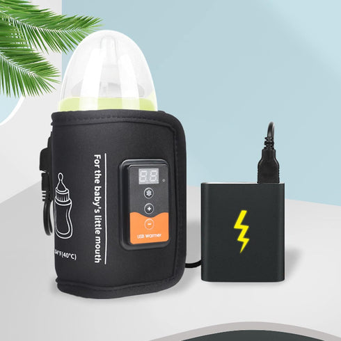 Portable USB-C Baby Bottle Warmer with Insulated Heating for Home & Car