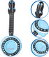 Inflatable Rock Star, 80s 90s Party Decorations, Blow Up Banjo Musical Instrument Props for Kids Party Supplies 3Pcs