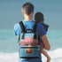 Hsnar Backpack Mushroom Print Waterproof Diaper Bag Large Capacity Baby Bag with Stroller Straps, Multi-Pocket Diaper