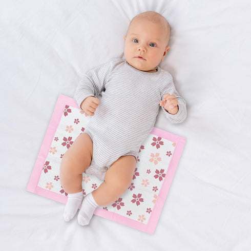 WAAYAA 50 Pack (17"x24",Cherry Disposable Pads Changing Pads for Baby, Incontinence Care Soft Breathable Liners