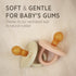 0+ Two-Pack HEVEA Natural Rubber BumiBb Pacifiers - Newborn Months - Round Teat Shape - - Dove Grey & Sage