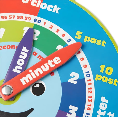 Morgan's Direct Early Learning Education Clock Moveable Hands Smiley Face Magnetic. - Easy to use and to learn