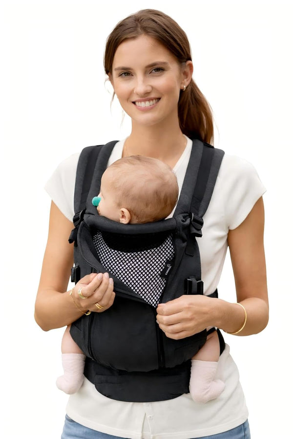 GROWNSY Baby Carrier Newborn to Toddler 7-44lbs, All Season Design with Adjustable