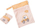 CoolaPeach 2pcs Cloth Diaper Wet Dry Bags Waterproof Reusable with Two Zippered Pockets Travel Beach Pool Daycare