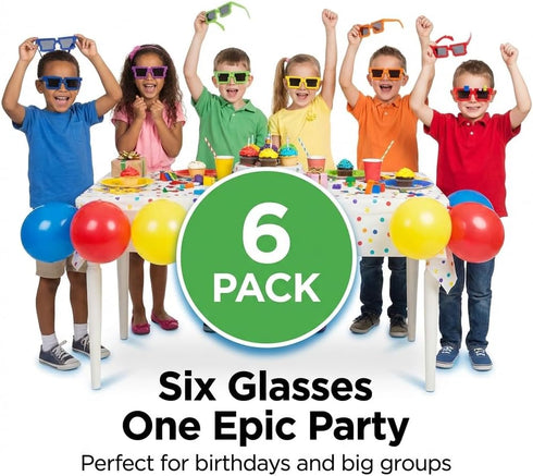 Block Mania Building Block Glasses with Extra Bricks - Fun Carnival Supplies