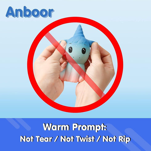 Anboor 4.9 Inches Squishies - Unicorn Galaxy Kawaii Soft Slow Rising Scented Animal Squishies for Kids Stress Relief
