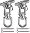 Hammock Chair Hanging Kit, Heavy Duty 360° Swivel Swing Hanger Hook for Playground, Tree, Gym, 1000 LB