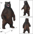 Gemini&Genius Large Brown Bear Toy for Kids, Lifelike Grizzly Safari Animal Figurine, Wildlife Action Figure