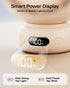 60 4 Mini Portable Stroller Fan Auto Oscillation, Quiet USB-C Rechargeable Baby Fan, Speeds, Night Light & Warning