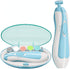 Electric Baby Nail File Trimmer Set for Newborns, Kids, and Adults with LED Light for Fingernails and Toes Care
