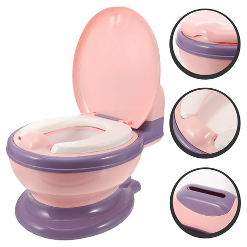 Uonlytech Boy Girl Training Toilet Portable Potty for Boys Girls Lightweight Sturdy Soft Easy to Clean Realistic Potty