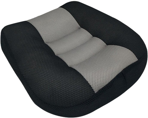 Car Booster Seat Cushion, Breathable Height Boost Mat, Portable Mesh Car Seat Pad for Car Office (Black/Gray)
