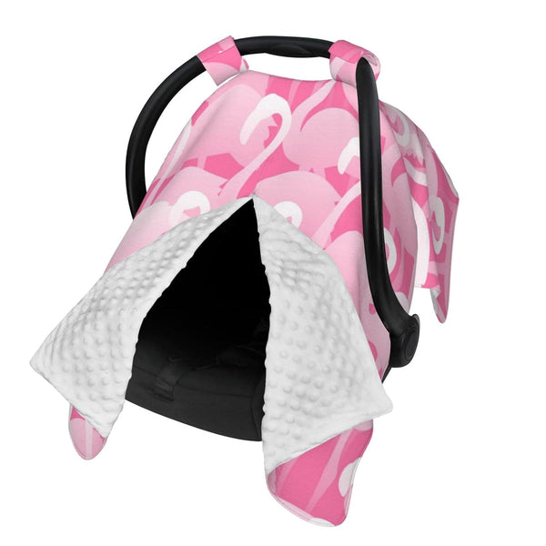 Zhbvncp Flamingo Pattern Baby Car Seat Cover & Breastfeeding Nursing Cover - Breathable