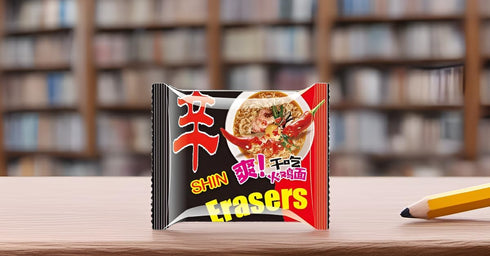 XANADU Cute Food Erasers for Kids, Fun Ramen Noodle Eraser Set of 16pcs