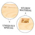 KOMBIUDA Lidded Pregnancy Test Keepsake Box Wooden Female Announcement Case with Heart Footprint Design Multipurpose