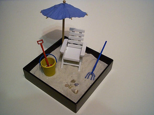 My Little Sandbox Set 5 5 Sandbox,10 Executive Sandbox - Beach Break - Mini Desktop - Stress Relieving Office Decor