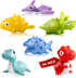 Hely Cancy Infant Bath Toys, No Hole Animal Bathtub Toys for 18 Months, Baby Bath Tub Toys