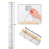 Kids Growth Chart, Height Measurement Ruler for Wall, Removable Wall Decor, White Grey Wood Frame, 79"x7.9"