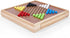 VAMSLOVE 13" Chess Chinese Checkers 2 in 1 Wooden Board Game Set with Pieces Storage Drawer, Bonus Marbles for Birthday