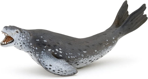 Papo Leopard Seal Figurine, Realistic Marine Life Collection, Hand Painted, Durable Educational Gift for Ages 3+