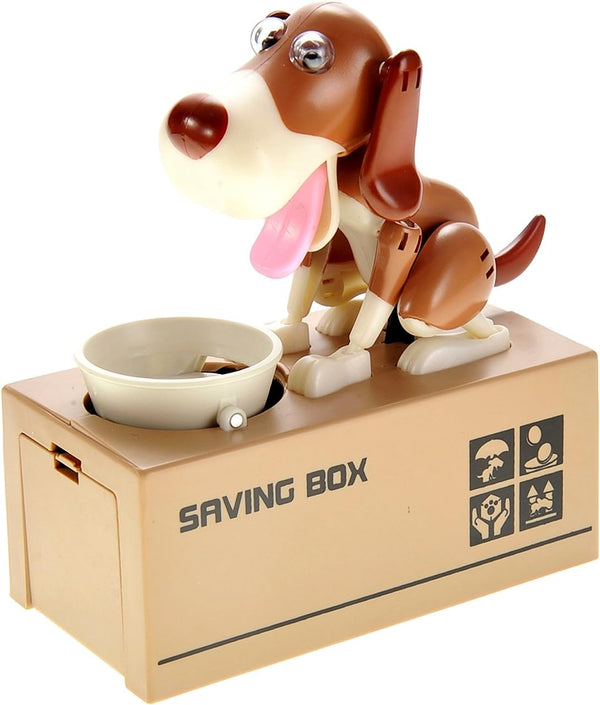 PowerTRC Dog Coin Bank for Kids, Cute Money Bank for Boys and Girls, Fun Gift for Kids and Adults.
