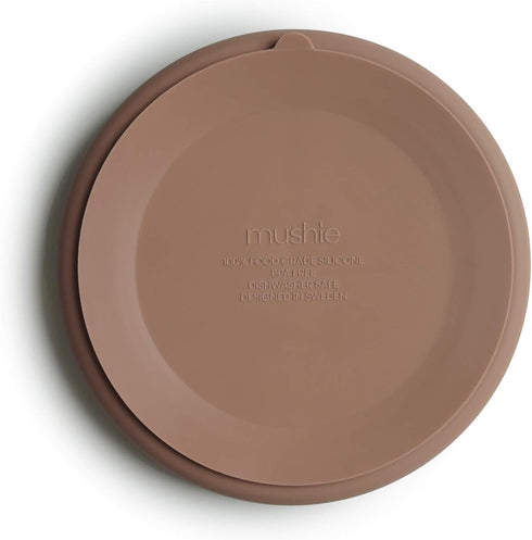 mushie Silicone Suction Plate - BPA-Free Non-Slip Design (Natural)
