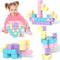 Magnetic Building Blocks Toys for Toddlers - Macaron Sensory Toys for Age 2-8, Preschool Learning Activities