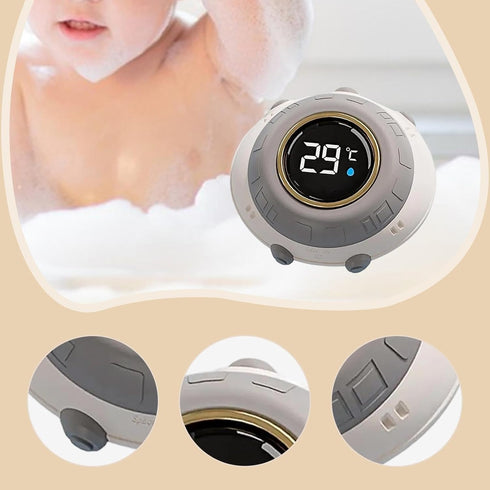 Zani Puff Baby Bath Thermometer Digital Water Thermometer Waterproof for Bathtub Infant Bathroom Household- UFO