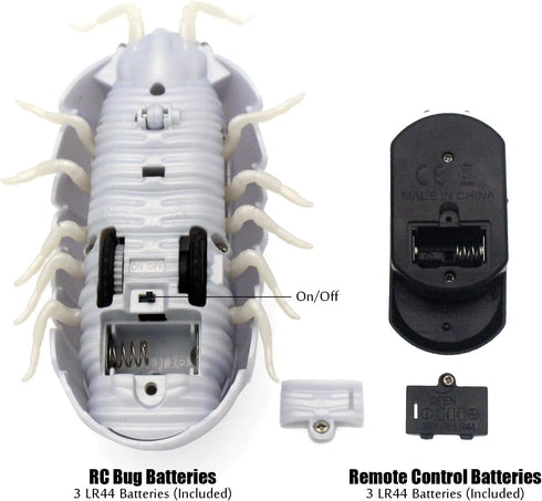 Pillbug Tipmant RC Bug Remote Control Worm Realistic Electronic Animal Prank Toy Insect Car Vehicle Kids Birthday Gifts