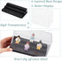 OLYCRAFT Black Acrylic Minifigure Display Case Box for Action Figures, Dustproof Storage, Removable Showcase