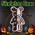 Set(16.9inches) Before Christmas Teddy Skeleton Bear Micro Building Blocks Christmas Ornaments Bear Building Blocks