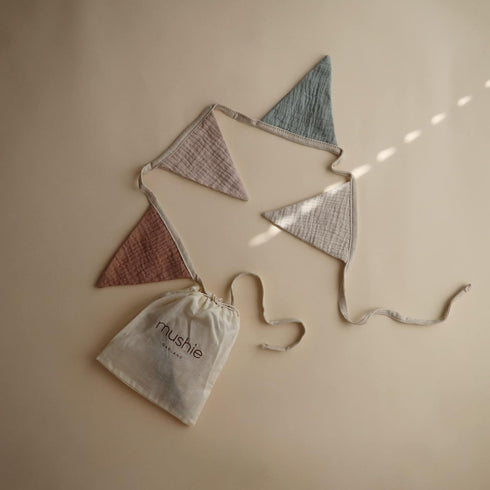 Mushie Nursery Garland | Soft Cotton Decor