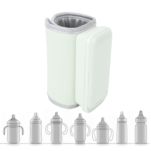 Yoidesu Baby Bottle Warmer, Smart Thermostat USB Rechargeable Portable Bottle Warmer with Insulated Sleeve