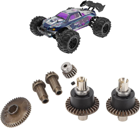 RC Car Motor Gear Kit, Differential Drive Assembly for 16101 16102 16103 16201pro 1/16 RC Car