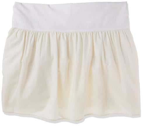 100% 52"L 28"W 13.5" American Baby Company Natural Cotton Percale Ruffled Crib Skirt, Cream, x +