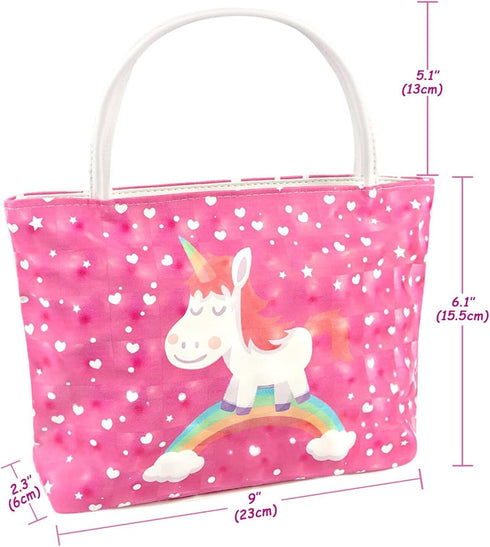 BNUZEIYI Baby Doll Accessories - Feeding & Caring Set with Diaper Bag & Bottles for Girls, Fits 14-16 Inch & 18 Inch